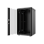 18U, Mirsan GTN Series Cabinet, Width 600mm, Depth 600mm, Ready Assembled, Black