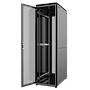 42U, Mirsan GTV Series Cabinet, Width 600mm, Depth 1000mm, Ready Assembled, Black [Front Single & Rear Double Open 63% Perforated Free Standing Cabinet]