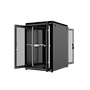 22U W=800mm D=1000mm Free Standing Versatile Cabinet BLACK (FRONT SINGLE REAR DOUBLE OPEN DOOR 63% PERFORATED)