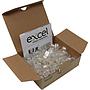 Excel Fast RJ45 Plug Suitable for U/UTP CAT5e and CAT6 (100-Pack)