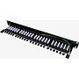 Excel Cat6A 24 Port Screened Patch Panel 1U LSA Punch Down Black