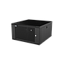Mirsan 6U COM-BOX WTC Series Wall Mount Cabinet, 600mm Width by 600mm Depth, Black [Flat Packed]