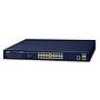 16-Port 10/100/1000T 802.3at PoE + 2-Port 100/1000X SFP Managed Switch