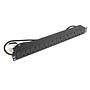 8-Way 1U Horizontal PDU with UK Plug Power Distribution Unit 3m