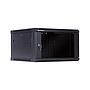 Linkbasic 6U Wall Mount Cabinet, 600mm Width by 600mm Depth, Black [Flat Packed]